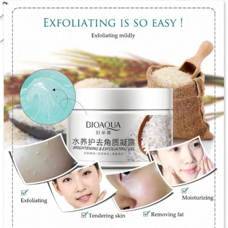 Bioaqua Rice Gel Deep Exfoliate ScrubWhitening Face Cream